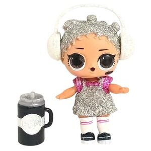 LOL Surprise! Holiday Bling Beats Baby Big Sis Glitter Babe 3" Doll w/Headphones